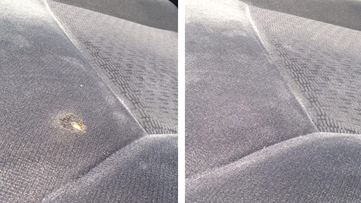 How to Fix a hole or repair a Cigarette Burn in car upholstery, fabric or  cloth 